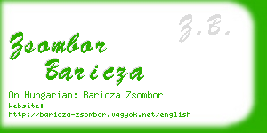 zsombor baricza business card